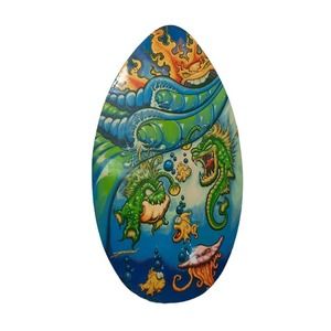 Rare Drew Brophy Surf Art Body Board 2007 Skimboard Shark Skimz Wall Decor